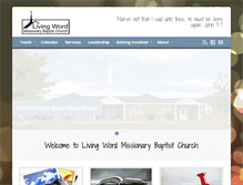 Tablet Screenshot of livingwordmb.org
